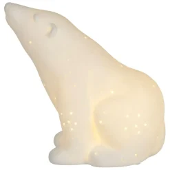 Fabrique de Styles Lampe en porcelaine h18.5cm - Ours Polaire* Lampes À Poser