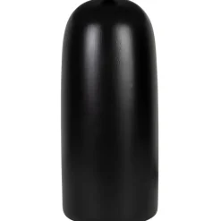 Fabrique de Styles Lampe en terre cuite et lin noir et beige h60cm - Vita* Lampes À Poser