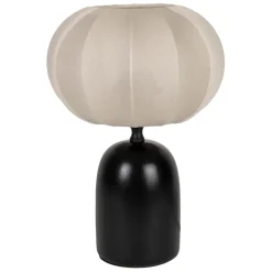 Fabrique de Styles Lampe en terre cuite noir et beige h29cm - Klosen* Lampes À Poser