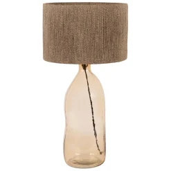 Fabrique de Styles Lampe en verre et jute h60cm - Heliac* Lampes À Poser
