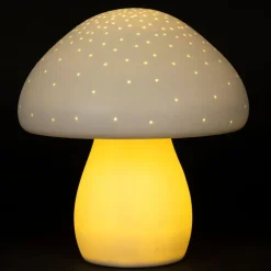 Fabrique de Styles Lampe led champignon en porcelaine h22cm - Champignon*Enfant Déco