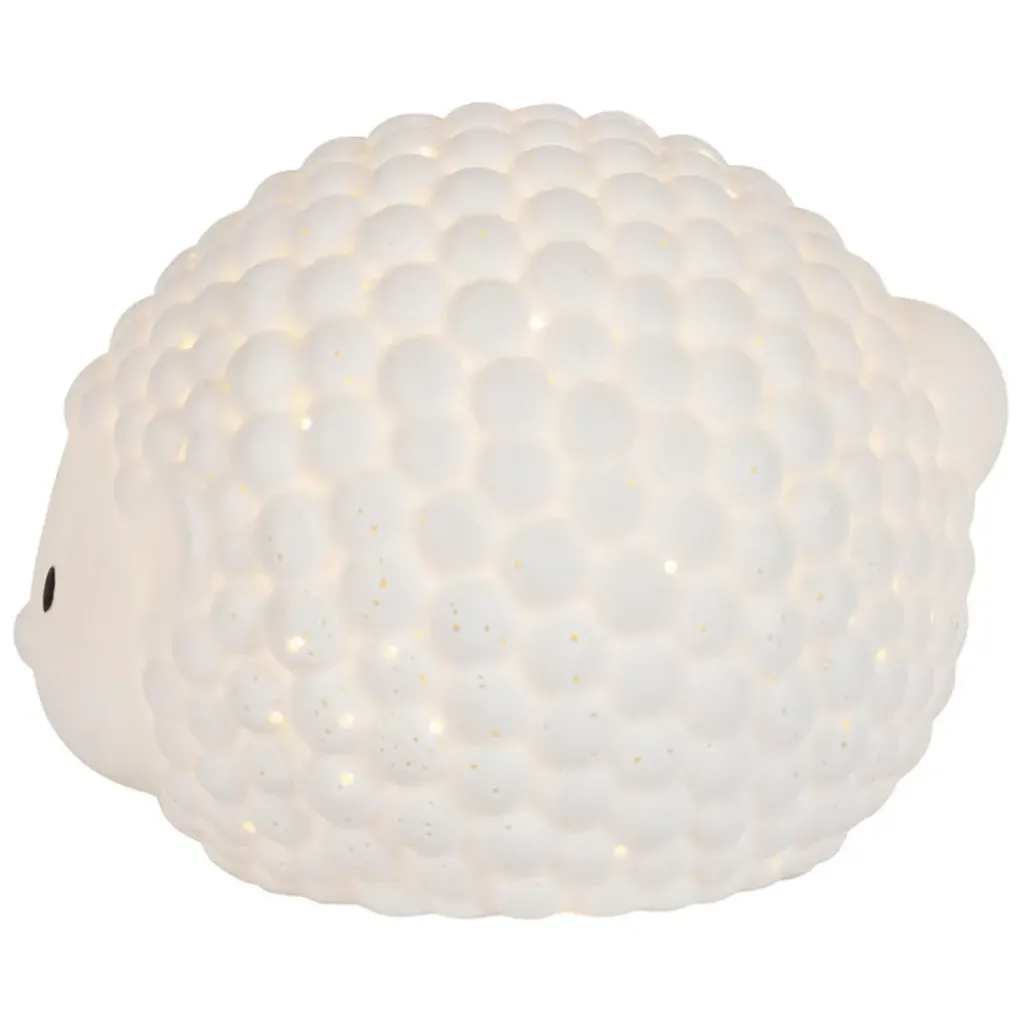 Fabrique de Styles Lampe led hérisson en porcelaine h12cm - Hérisson*Enfant Déco