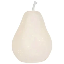 Fabrique de Styles Lampe led poire en porcelaine h24cm - Poire*Enfant Déco