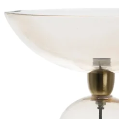 Fabrique de Styles Lampe ronde en verre h33.5cm - champart* Lampes À Poser