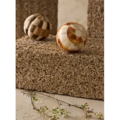 Fabrique de Styles Lot de 6 boules décoratives en résine et ivoire d10cm - Karumba* Petits Objets Déco