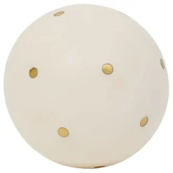 Fabrique de Styles Lot de 6 boules décoratives en résine et ivoire d10cm - Karumba* Petits Objets Déco