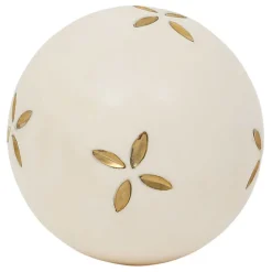Fabrique de Styles Lot de 6 boules décoratives en résine et ivoire d10cm - Karumba* Petits Objets Déco