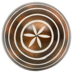 Fabrique de Styles Lot de 6 boules décoratives en résine brun et blanc d10cm - Komati* Petits Objets Déco