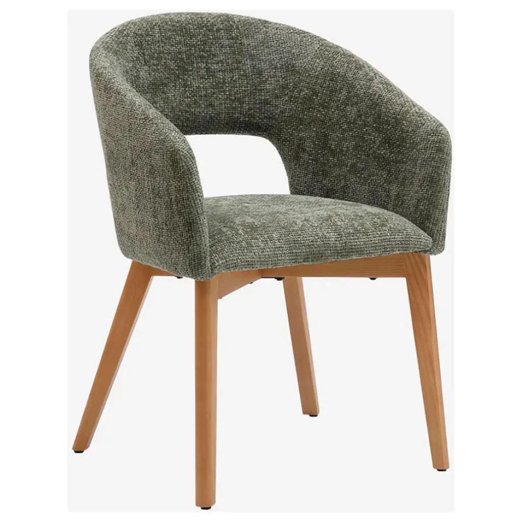 Fabrique de Styles Lot de 2 chaises en tissu chenille - Rusti* Chaises