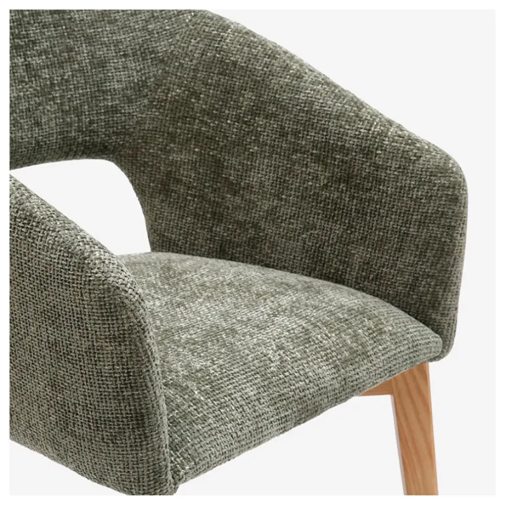 Fabrique de Styles Lot de 2 chaises en tissu chenille - Rusti* Chaises