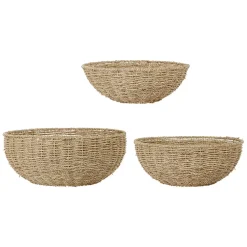 Fabrique de Styles Lot de 3 corbeilles en jonc de mer - Borneo* Paniers Et Corbeilles