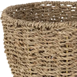 Fabrique de Styles Lot de 2 corbeilles fraise en jonc de mer naturel et vert - Les Fruits* Paniers Et Corbeilles