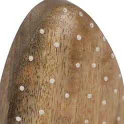 Fabrique de Styles Lot de 2 Oeufs en manguier naturel et blanc - Floréal* Petits Objets Déco