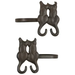 Fabrique de Styles Lot de 2 paires d'embrasse chat accessoire rideau en fonte* Accessoires De Rideaux