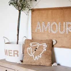 Fabrique de Styles Lot de 2 paniers en coton et jute écru - Eté A La Mer* Paniers Et Corbeilles