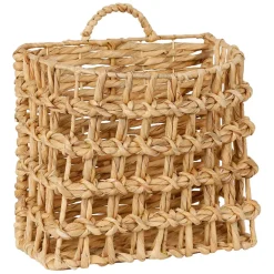 Fabrique de Styles Lot de 2 paniers en jacynthe d'eau et fer - Famille* Paniers Et Corbeilles