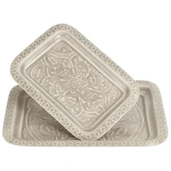 Fabrique de Styles Lot de 2 plateaux en fer - Arabise* Plateaux