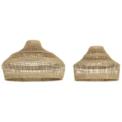 Fabrique de Styles Lot de 2 suspensions en jonc de mer non électrifiées d58/d42cm - Cordlacy* Suspensions