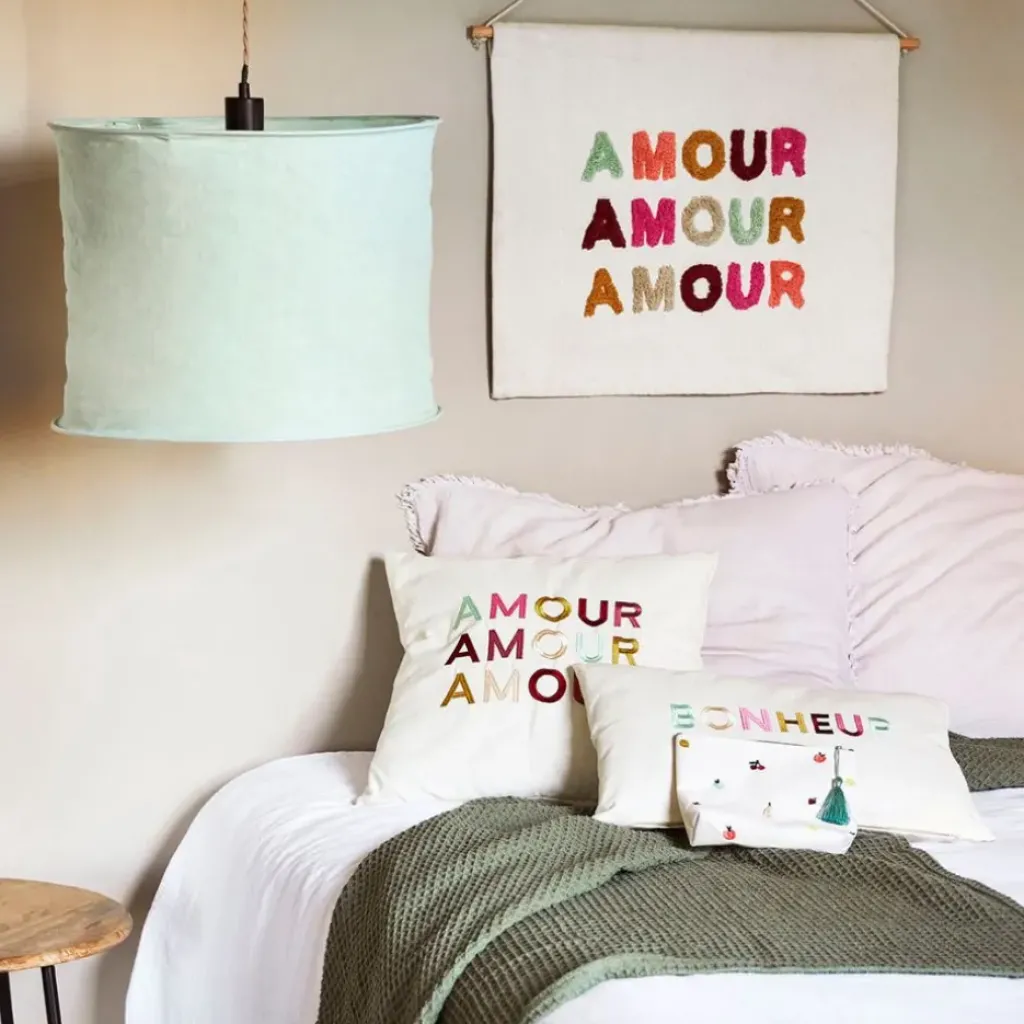 Fabrique de Styles Lot de 2 suspensions en lin non électrifiée - Noho* Suspensions