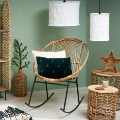 Fabrique de Styles Lot de 2 suspensions en lin h35cm non électrique - Noho* Suspensions