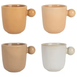 Fabrique de Styles Lot de 4 tasses en grès 10cl - Klosen* Tasses Et Mugs