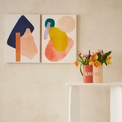 Fabrique de Styles Lot de 2 vases en grès 13x6.5xh24cm - Funny* Vases Et Soliflores