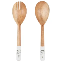 Fabrique de Styles Lot de couverts de salade en manguier - Bord De Mer* Ustensibles De Cuisine