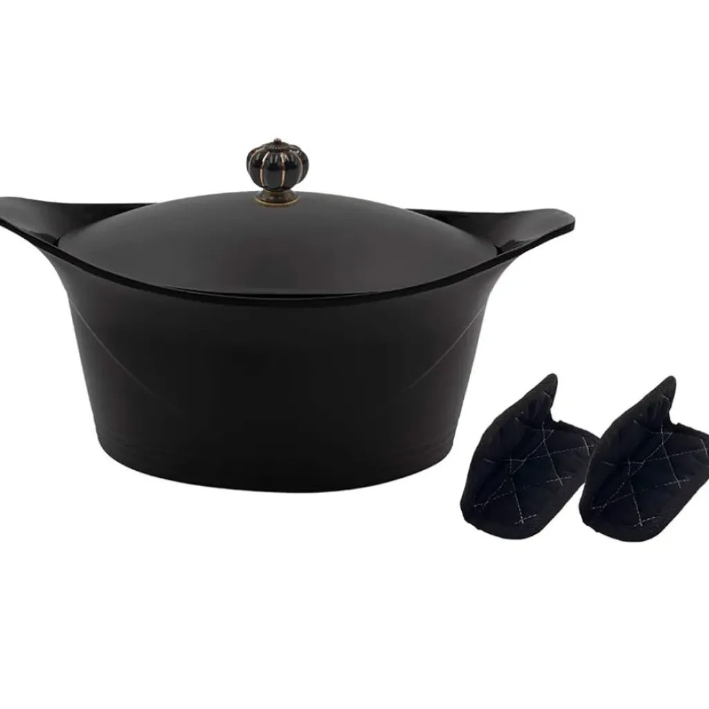 Fabrique de Styles L'incroyable Cocotte graphite d24cm avec poignée couronne* Plats Et Appareils De Cuisson