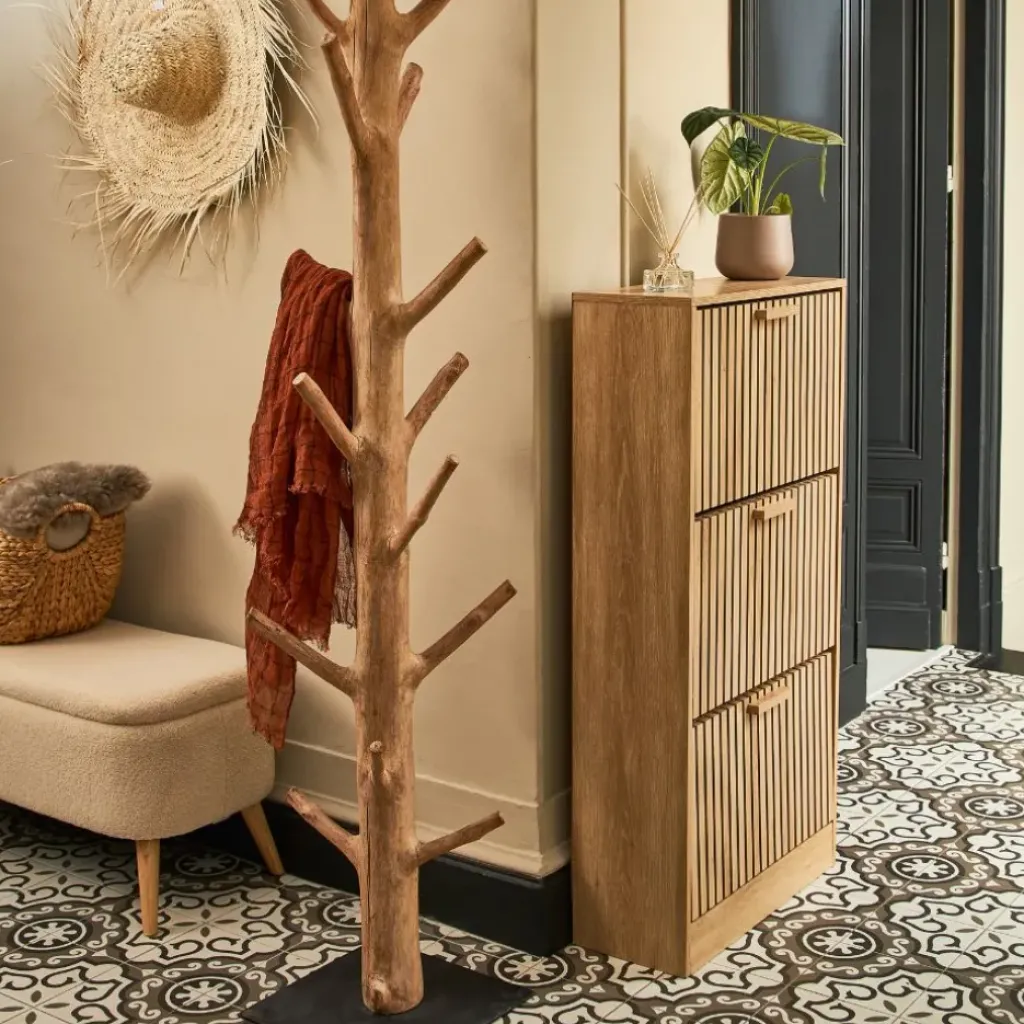 Fabrique de Styles Meuble à chaussures 3 portes H113cm - Kara* Bibliothèques Et Étagères