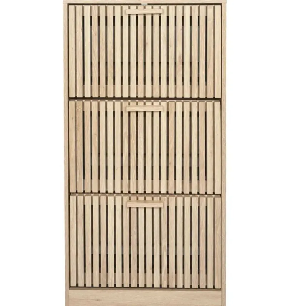 Fabrique de Styles Meuble à chaussures 3 portes H113cm - Kara* Bibliothèques Et Étagères