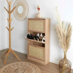 Fabrique de Styles Meuble à chaussures 3 portes H113cm - Baia* Bibliothèques Et Étagères