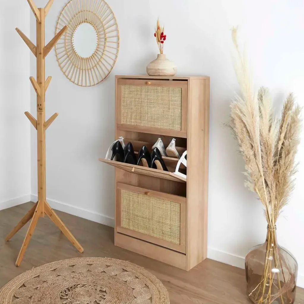 Fabrique de Styles Meuble à chaussures 3 portes H113cm - Baia* Bibliothèques Et Étagères