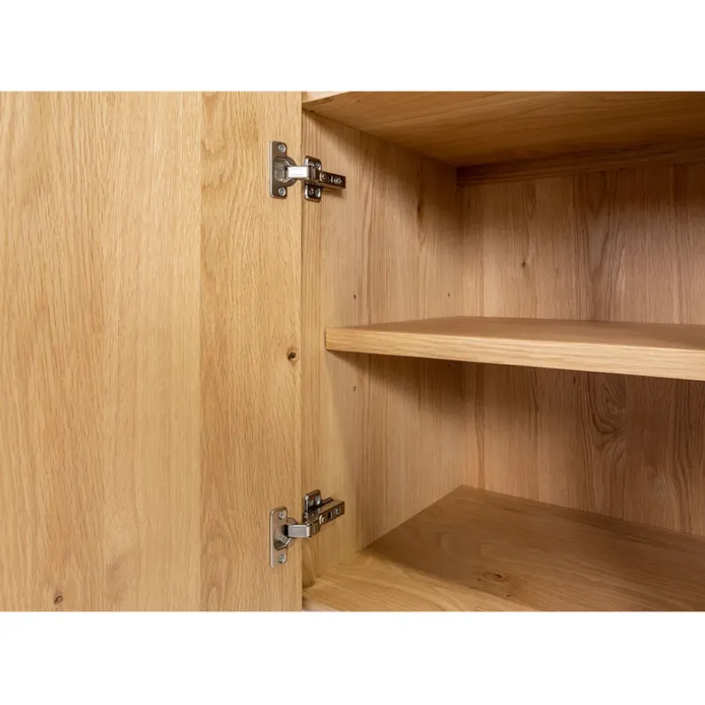 Fabrique de Styles Meuble bas 4 portes en chêne 200xh80cm - Sirocco* Buffets Et Vitrines