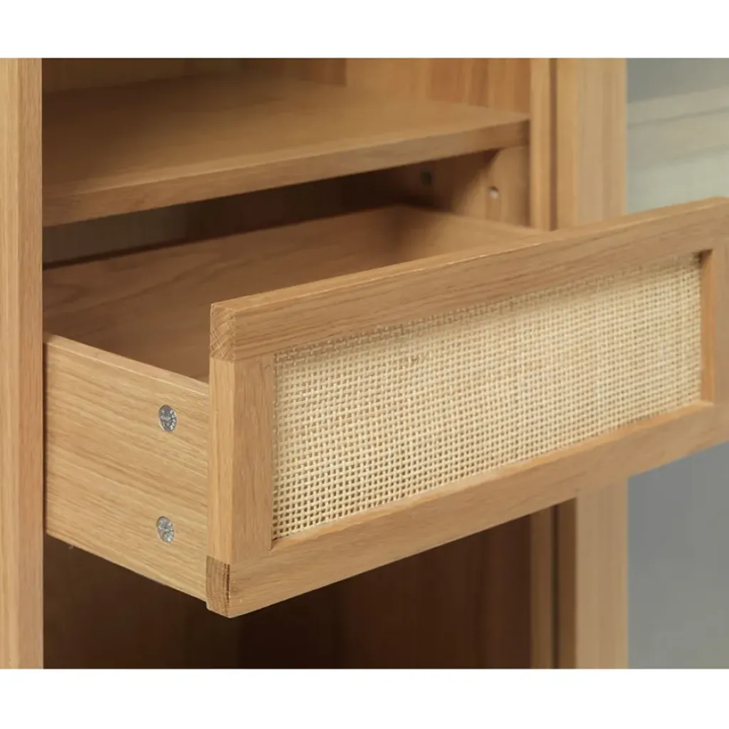 Fabrique de Styles Meuble haut en placage chêne h160cm - barrali* Buffets Et Vitrines