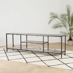 Fabrique de Styles Meuble TV en acier et aluminium L150cm - Felia* Meubles Tv