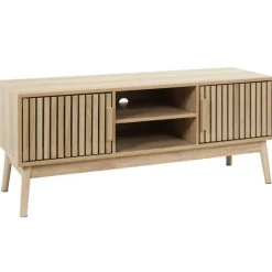 Fabrique de Styles Meuble tv en bois naturel 117x48cm - kara* Meubles Tv