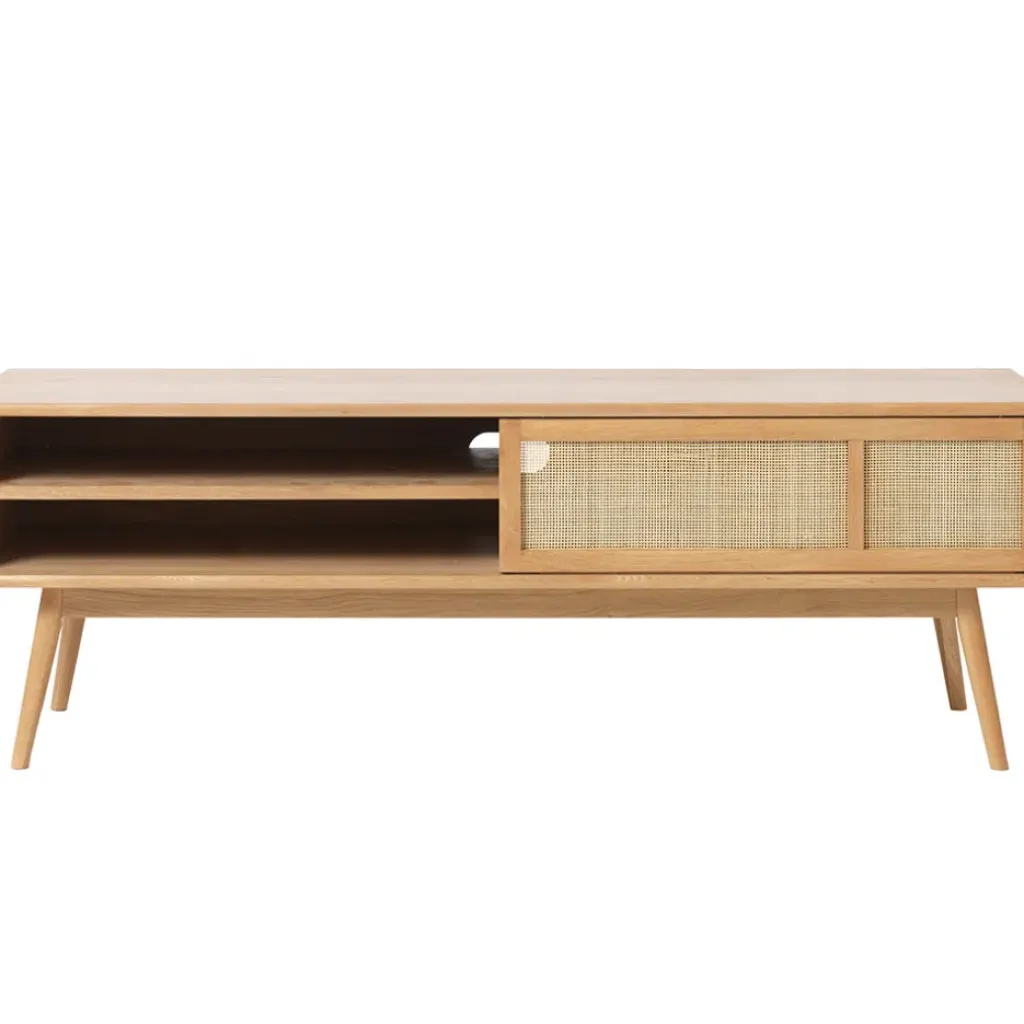 Fabrique de Styles Meuble TV en plaquage chêne nature l150cm - barrali* Meubles Tv