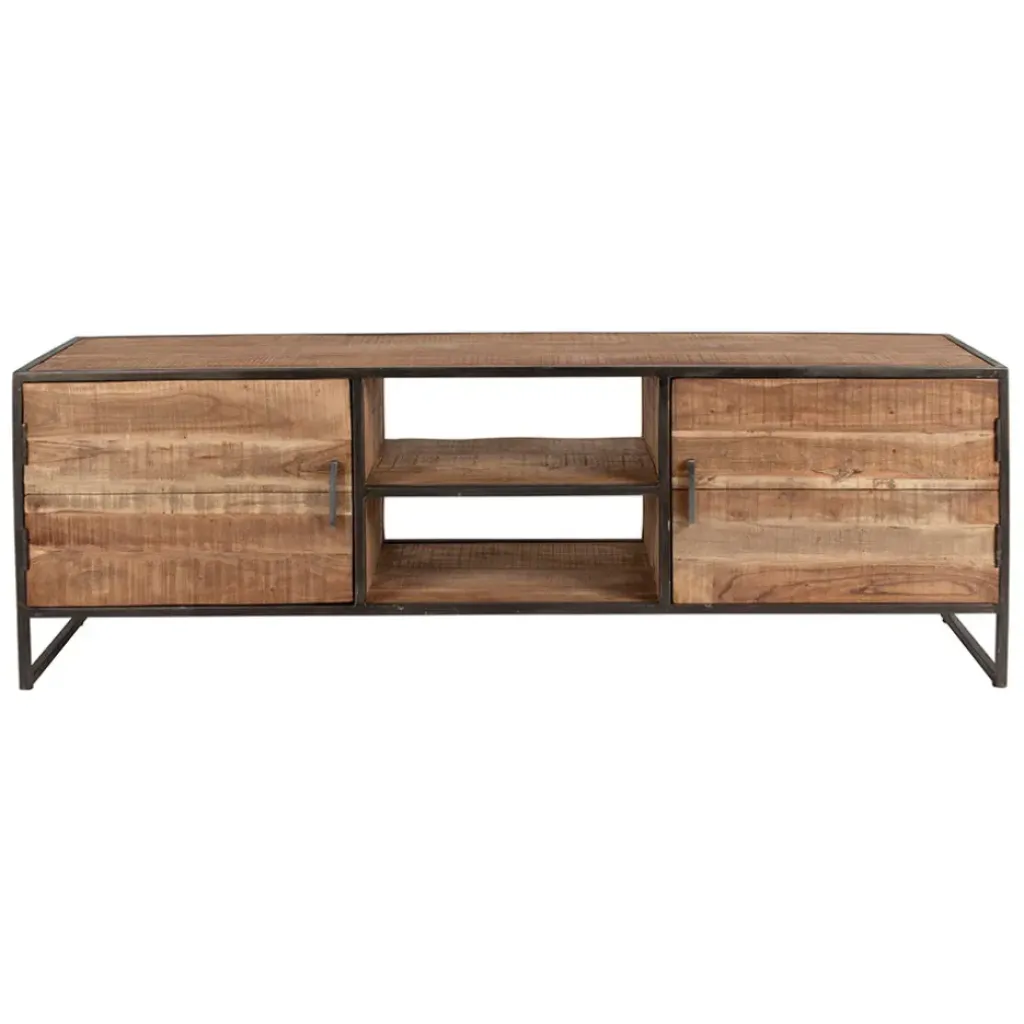 Fabrique de Styles Meuble TV industriel en acacia et fer L175cm - Factory* Meubles Tv