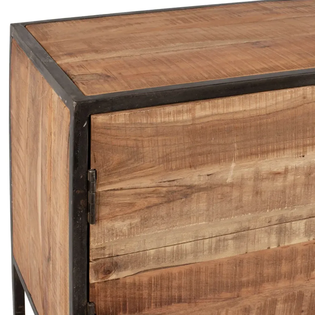 Fabrique de Styles Meuble TV industriel en acacia et fer L175cm - Factory* Meubles Tv