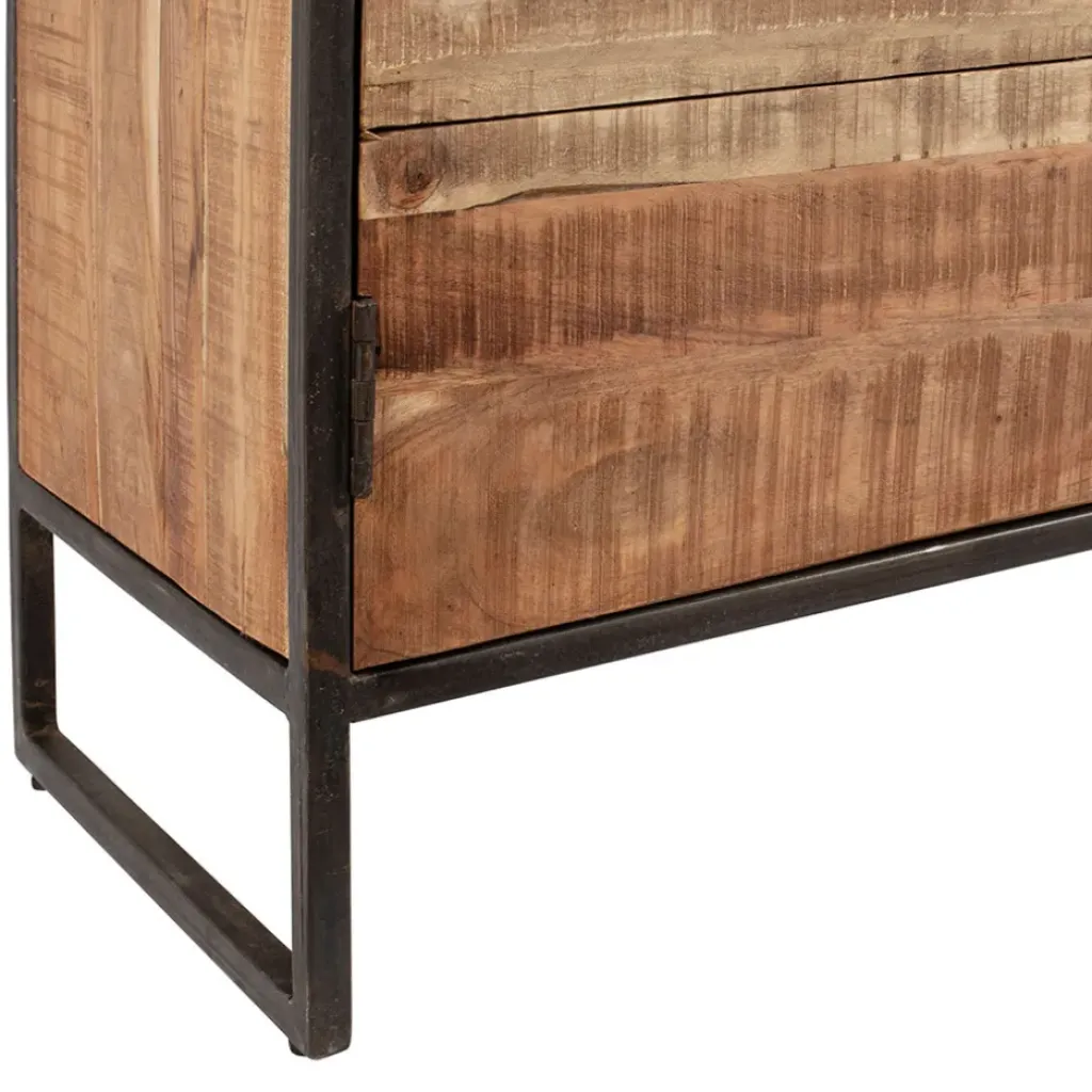 Fabrique de Styles Meuble TV industriel en acacia et fer L175cm - Factory* Meubles Tv