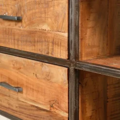 Fabrique de Styles Meuble TV industriel en acacia et fer L120cm - Factory* Meubles Tv