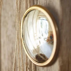 Fabrique de Styles Miroir convexe en laiton d11.5cm - edman* Miroirs