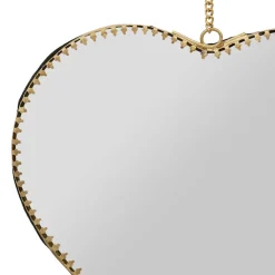 Fabrique de Styles Miroir cœur en laiton 20x21cm - Cœur* Miroirs