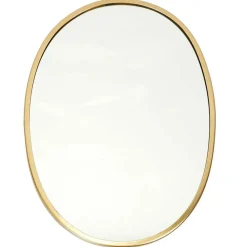 Fabrique de Styles Miroir ovale contour dore 34x25cm* Miroirs