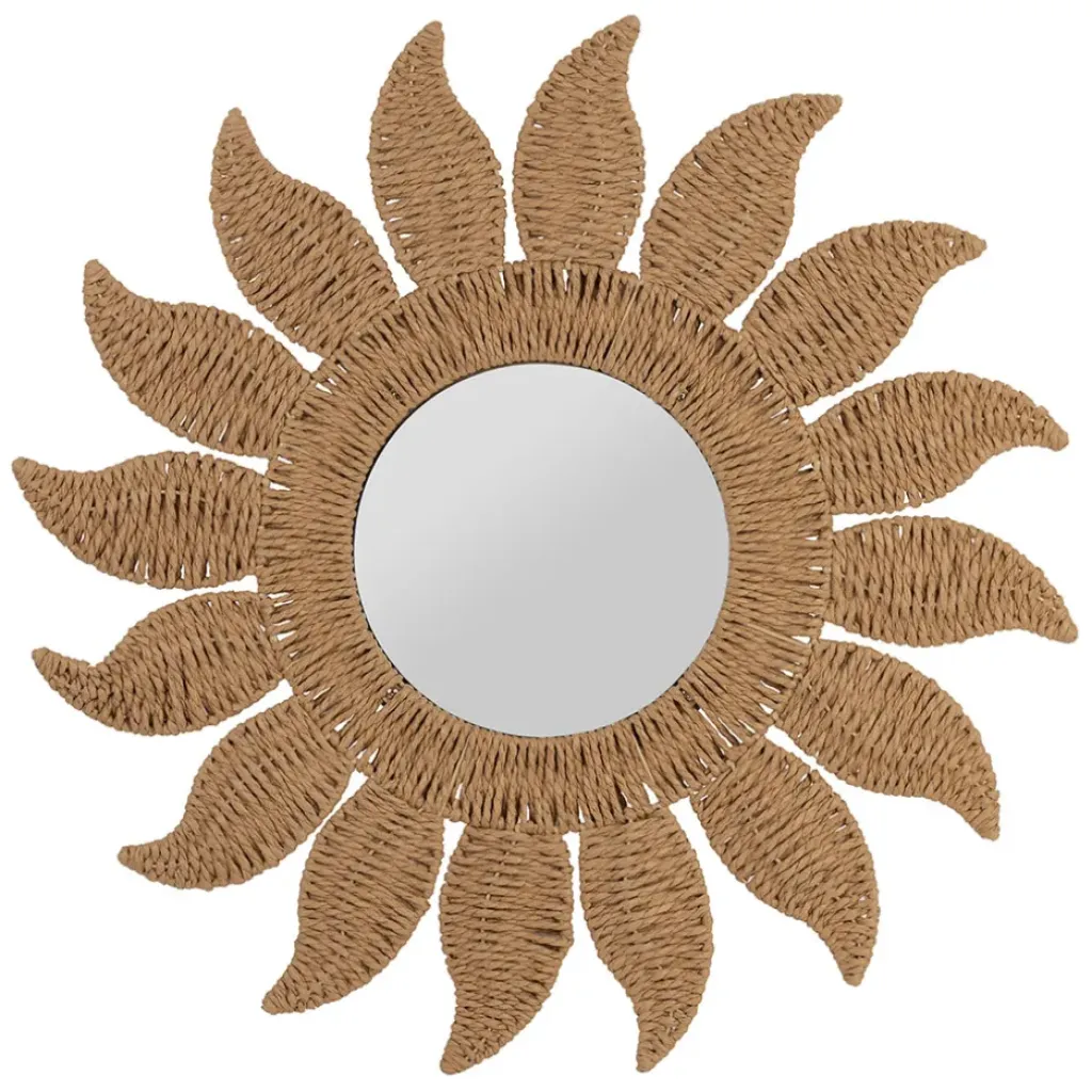 Fabrique de Styles Miroir rond en corde d60cm - Allegra* Miroirs