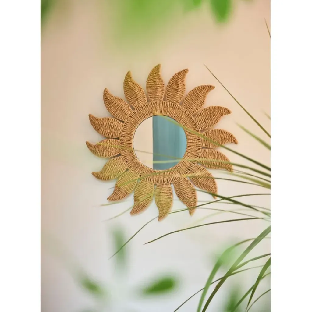 Fabrique de Styles Miroir rond en corde d60cm - Allegra* Miroirs