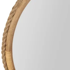 Fabrique de Styles Miroir rond en sapin d53cm - Trappeur* Miroirs