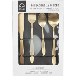 Fabrique de Styles Ménagère 16 pièces en acier dé* Ménagères