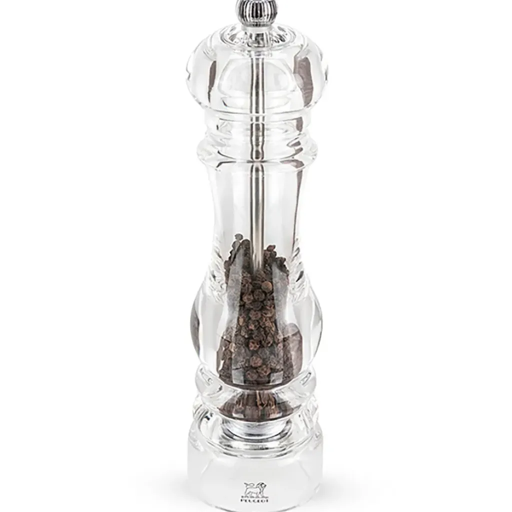 Fabrique de Styles Moulin à poivre nancy en acrylique transparent 18cm* Salières Et Poivrières