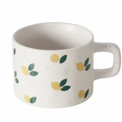 Fabrique de Styles Mug en grès citron blanc 32cl* Tasses Et Mugs